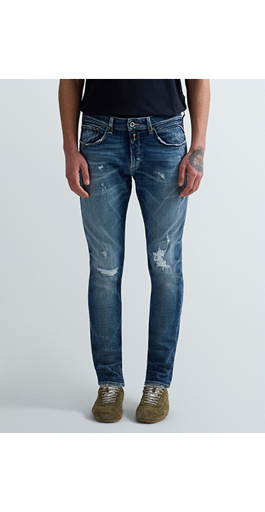 スキニーENNYS Aged10 オーガニックコットンパワーストレッチデニム